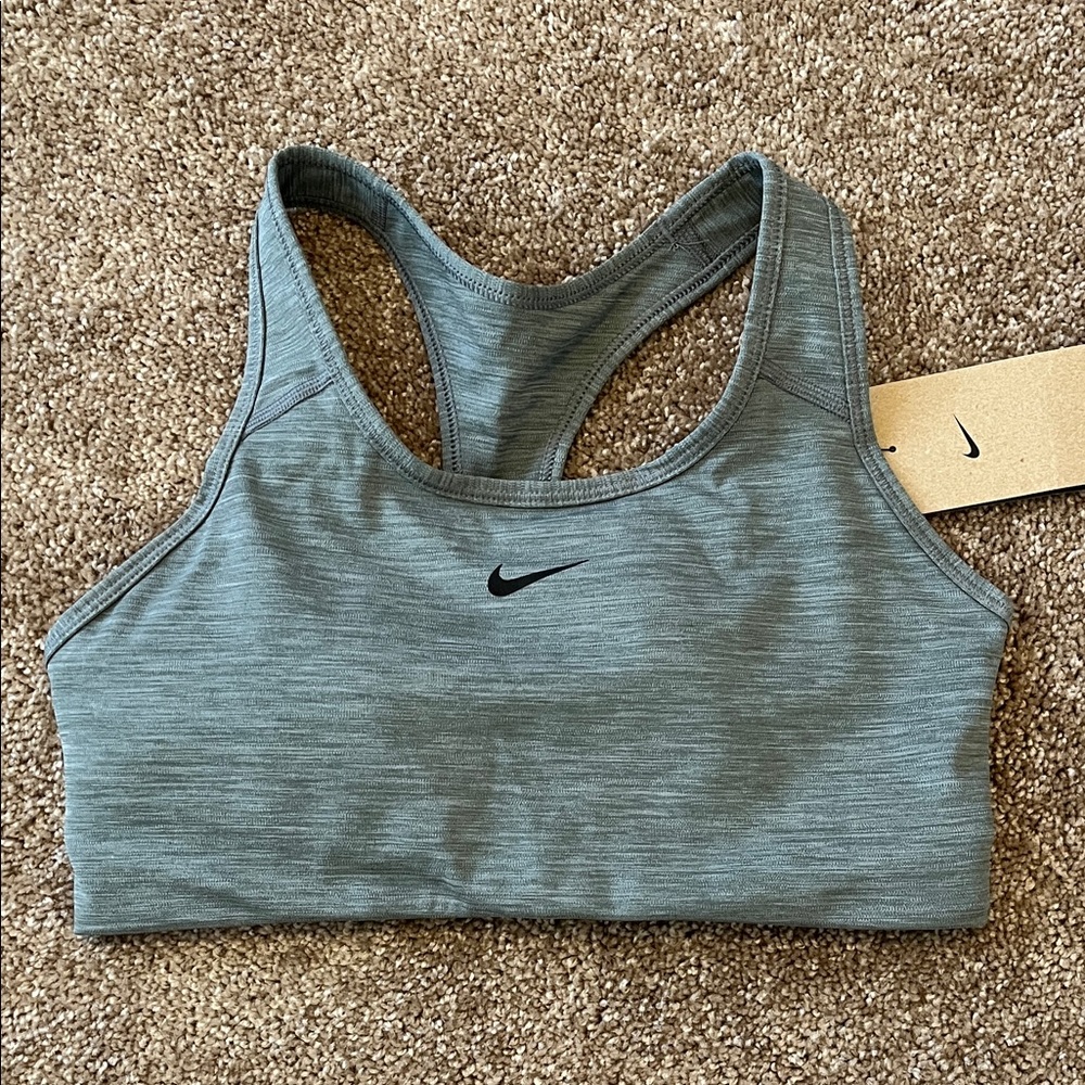 Nike Women's Heathered Gray Sports Bra, Size medium